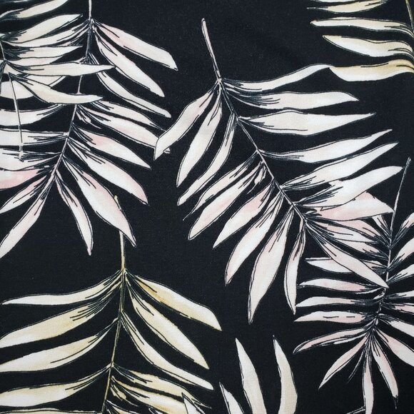 J Jill Wearever Collection Full Leg Cropped Pants Womens Large Palm Print - Picture 7 of 10